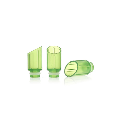 Transparent Plastic Slash Cut Design Wide Bore Drip Tips (PLA002)