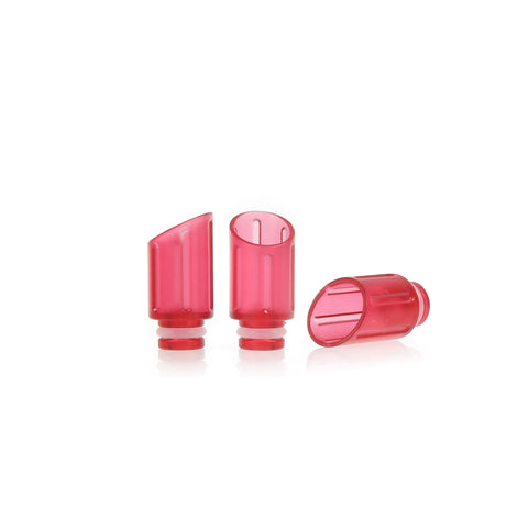 Transparent Plastic Slash Cut Design Wide Bore Drip Tips (PLA002)