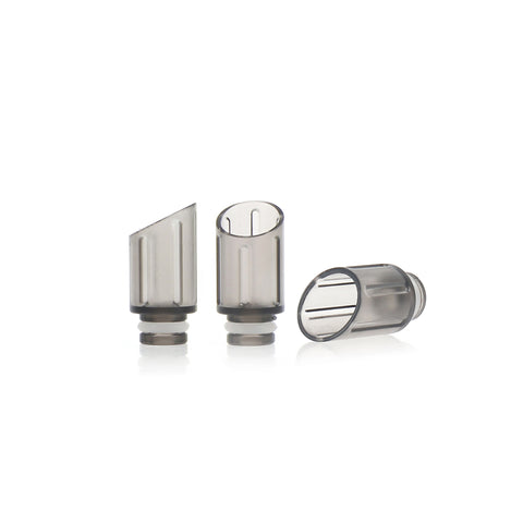 Transparent Plastic Slash Cut Design Wide Bore Drip Tips (PLA002)