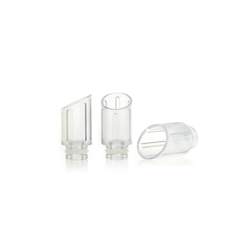 Transparent Plastic Slash Cut Design Wide Bore Drip Tips (PLA002)