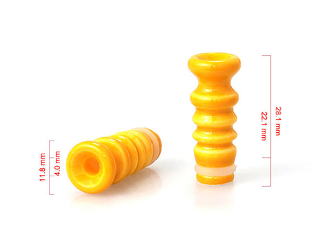 Ceramic Ribbed Style Drip Tips (CER010)