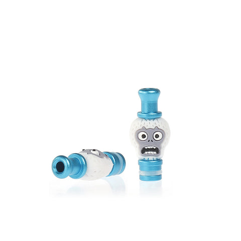 Aluminium Crazy Face Drip Tips (ALU003) - Blue