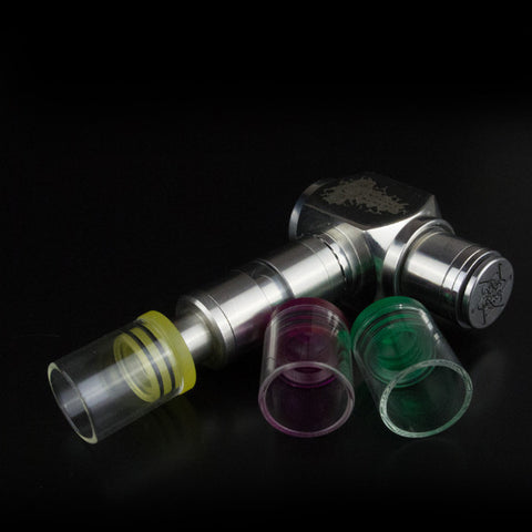 New! Super Wide Bore 510 Transparent Plastic & Glass Drip Tips (GLS015)