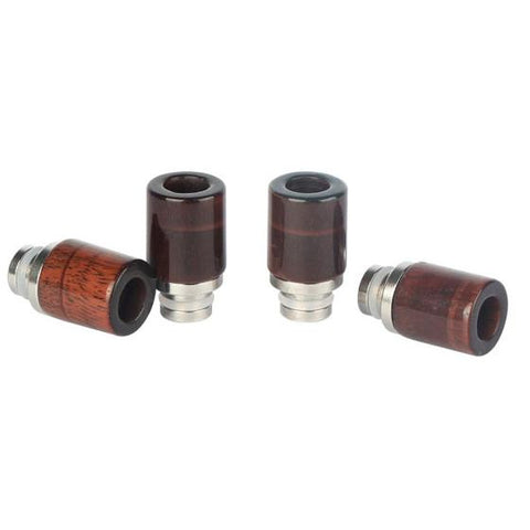 New! Stainless Steel & Red Stone Wide Bore Drip Tip (CER014)