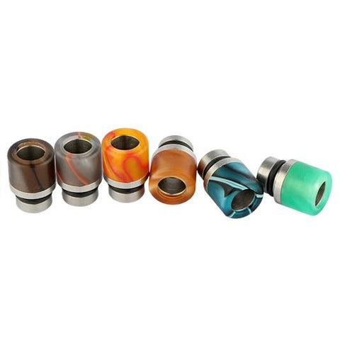 Short Acrylic & Stainless Steel Smooth Style Drip Tips (SS060)