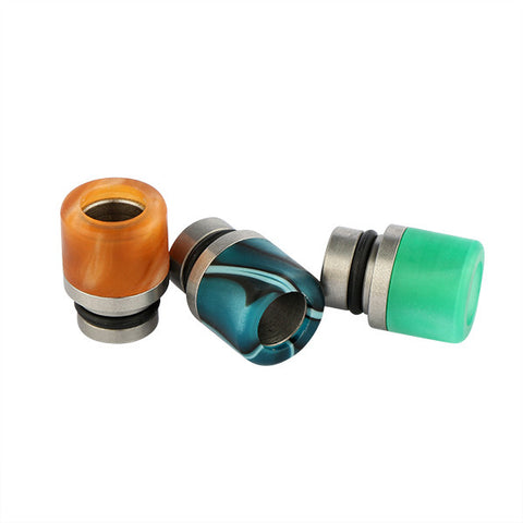 Short Acrylic & Stainless Steel Smooth Style Drip Tips (SS060)