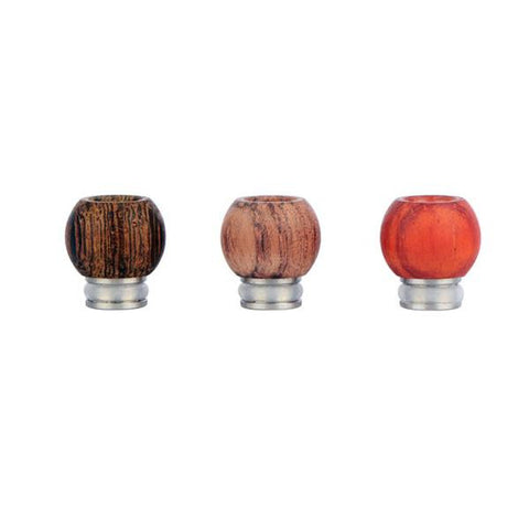 Stainless Steel & Wood Bowl Design Wide Bore Drip Tips (WD014)