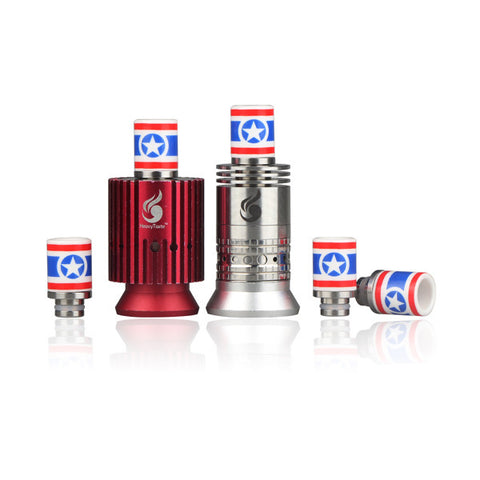 Ceramic & Stainless Steel Captain America Wide Bore Drip Tip (CER012)