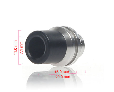Stainless Steel & Delrin Wide Bore Drip Tip (DEL010)