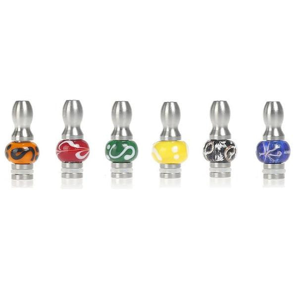 Magic Bead Art Glass & Stainless Steel Drip Tips (GLS011)