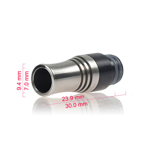Unique Stainless Steel & Delrin 9 Hole Air Flow Wide Bore Drip Tip (AIR006)