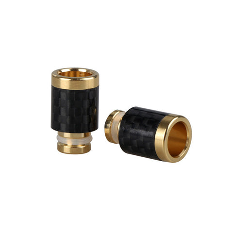 Stainless Steel & Carbon Fibre Wide Bore Drip Tip (CF003)