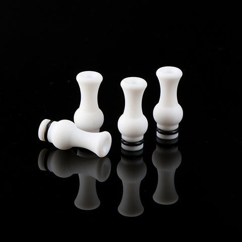 White Vase Design PTFE Wide Bore Drip Tip (TEF004)