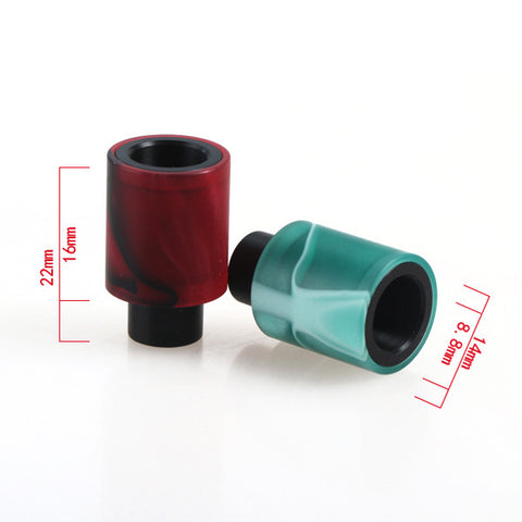 Acrylic & Delrin Friction Fit Wide Bore Drip Tip