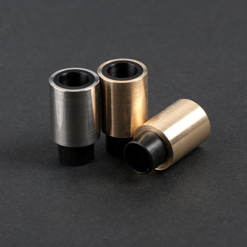 Stainless Steel & Delrin Friction Fit Wide Bore Drip Tips (SS024)
