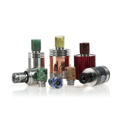 Stone & Stainless Steel Stubby Drip Tips (CER006)