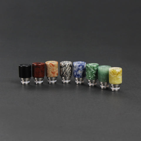 Stone & Stainless Steel Stubby Drip Tips (CER006)
