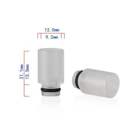 Short Transparent Acrylic Wide Bore Drip Tip (ACR002)