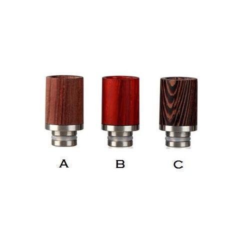 Short Stainless Steel & Wood Wide Bore Drip Tips (WD001)