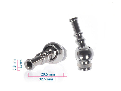 Small Stainless Steel Rotating Drip Tip (SS032)