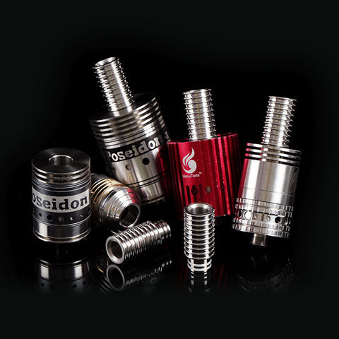 Ribbed Design Wide Bore Stainless Steel Drip Tip (SS016)