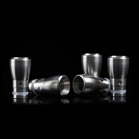 Drilled & Tapered Wide Bore Stainless Steel Drip Tip (SS018)