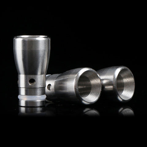 Drilled & Tapered Wide Bore Stainless Steel Drip Tip (SS018)