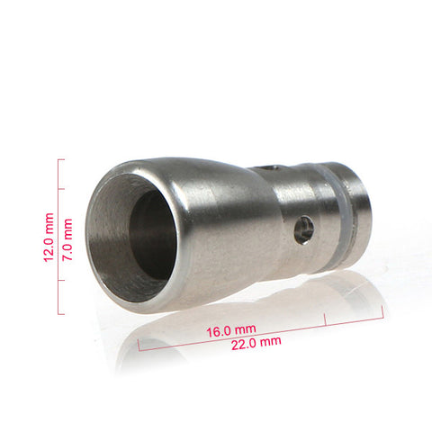 Drilled & Tapered Wide Bore Stainless Steel Drip Tip (SS018)