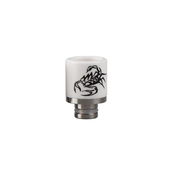 Stubby Ceramic & Stainless Steel Scorpion Or Spider Drip Tip