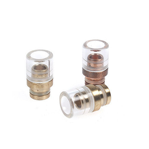 Short Metal & Glass Wide Bore Drip Tips (GLS001)