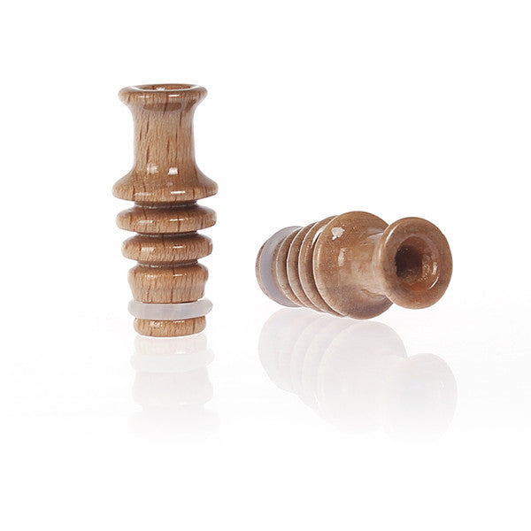 Wood Ribbed Style Drip Tip (WD006)