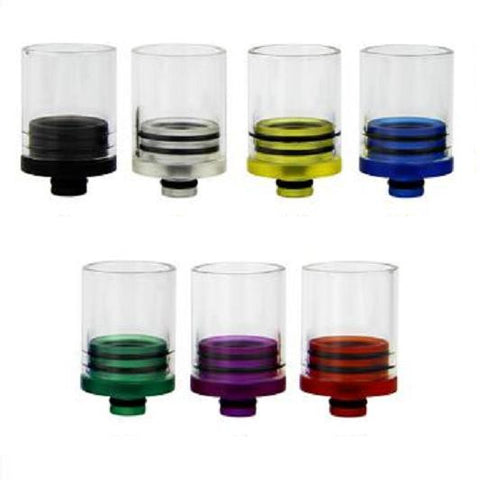 Super Wide Bore 510 Transparent Plastic & Glass Drip Tips (GLS015)