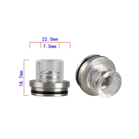 Chuff Enuff Style 28mm Stainless Steel RDA Top Cap (RDA002)