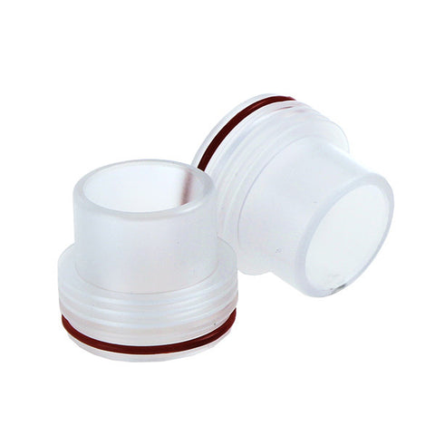 Chuff Enuff Style 28.5mm Finned Transparent RDA Top Cap (RDA010)