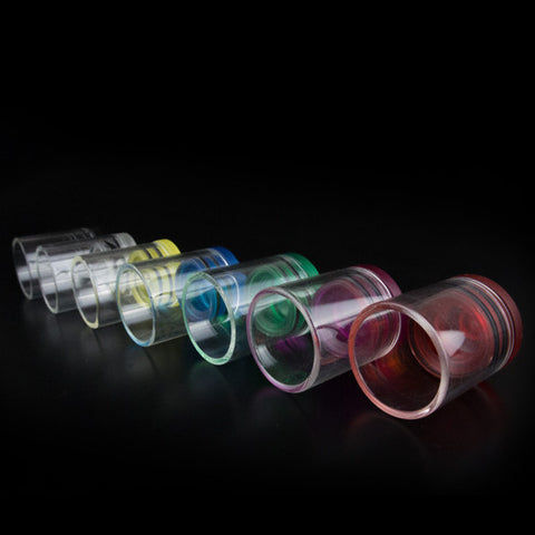 New! Super Wide Bore 510 Transparent Plastic & Glass Drip Tips (GLS015)