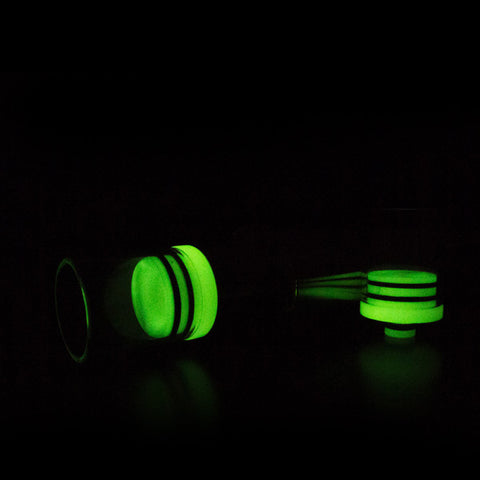 New! Super Wide Bore Glow In The Dark 510 Drip Tip Or 22mm RDA Cap (GLS013)