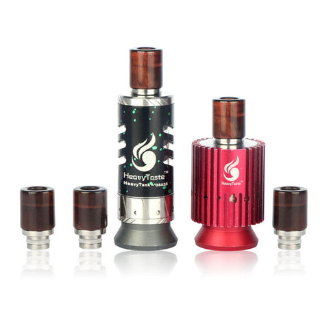 Stainless Steel & Red Stone Wide Bore Drip Tip (CER014)