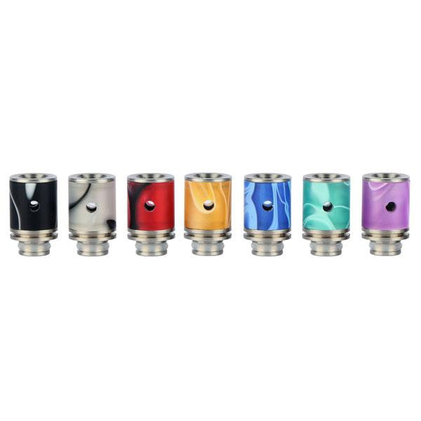 Acrylic & Stainless Steel Dual Hole Adjustable Air Flow Wide Bore Drip Tips (AIR011)