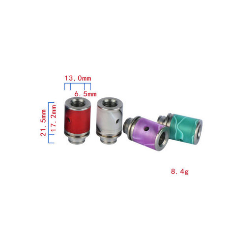 Acrylic & Stainless Steel Dual Hole Adjustable Air Flow Wide Bore Drip Tips (AIR011)