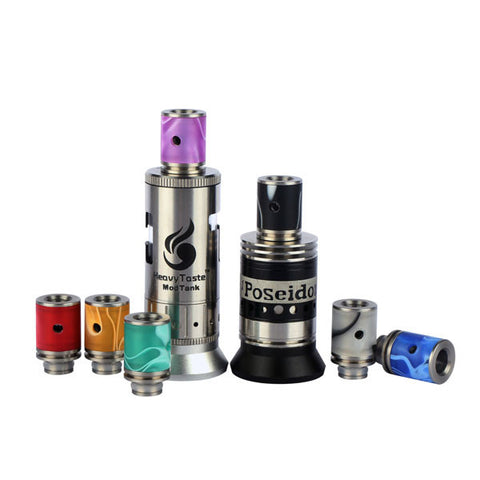 Acrylic & Stainless Steel Dual Hole Adjustable Air Flow Wide Bore Drip Tips (AIR011)