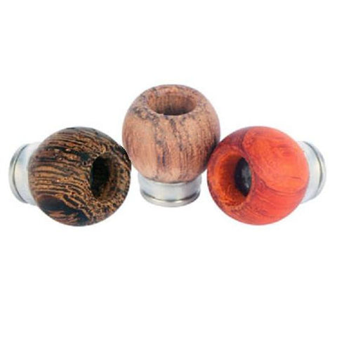Stainless Steel & Wood Bowl Design Wide Bore Drip Tips (WD014)