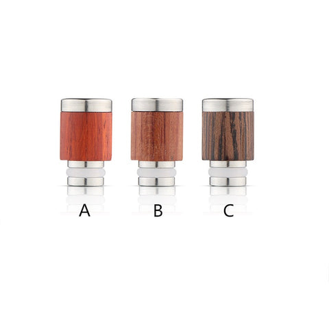 Stainless Steel & Wood Wide Bore Drip Tips (WD016)