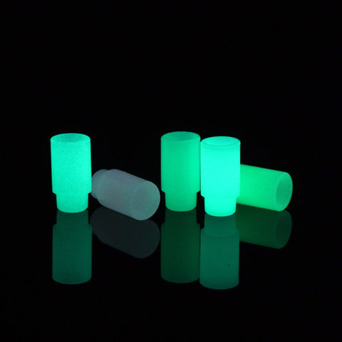 Basic Push Fit Glow In The Dark Plastic Drip Tips - Pack of 5 (PLA031)