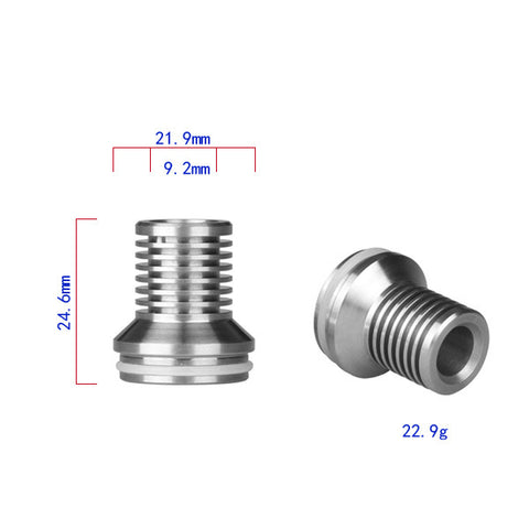  22mm Domed Heatsink Style Stainless Steel RDA Top Cap (RDA025)