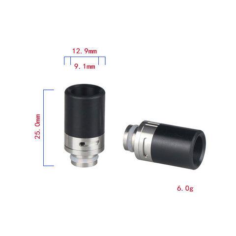 Stainless Steel & Delrin Adjustable Air Flow Wide Bore Drip Tip (AIR010)