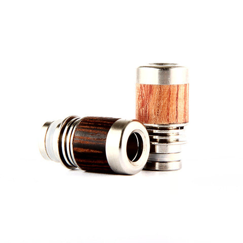 Stainless Steel & Wood Heatsink Design Wide Bore Drip Tips (WD015)