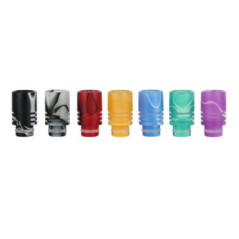 Acrylic Colourful Skinny Wide Bore Drip Tips (PLA033)