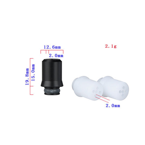 Unique 5 Hole Airflow Delrin Drip Tips (DEL011)