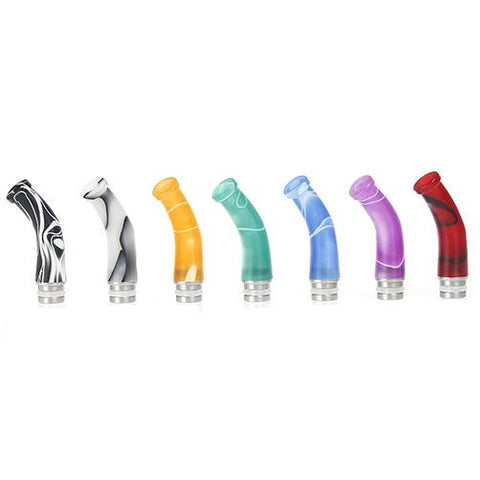 New! Long Acrylic & Stainless Steel Curved Drip Tips (XL007)