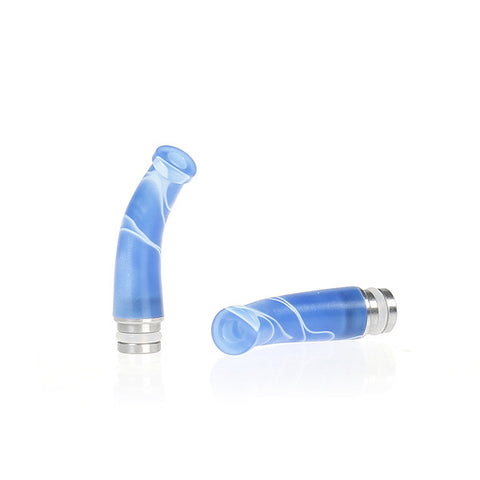 Long Acrylic & Stainless Steel Curved Drip Tips (XL007)